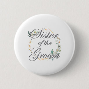 Chapa Redonda De 5 Cm Despedida de soltera de boda hermana novia del her