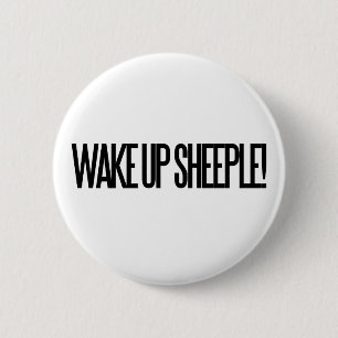 Chapa Redonda De 5 Cm Despertar a Sheeple