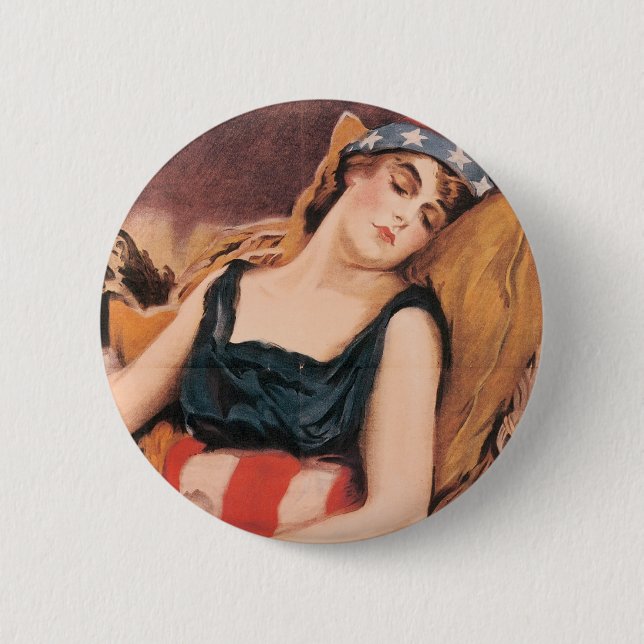 Chapa Redonda De 5 Cm Despierta América (Anverso)