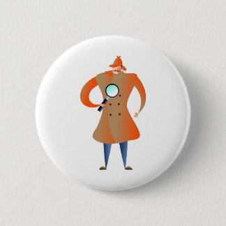Chapa Redonda De 5 Cm Detective