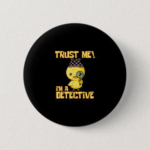 Chapa Redonda De 5 Cm Detective Duck Design - Créeme un detective