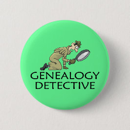 Chapa Redonda De 5 Cm Detective privado de la genealogía