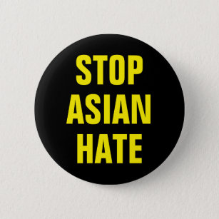 Chapa Redonda De 5 Cm Detener el odio asiático AAPI