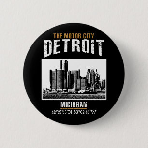 Chapa Redonda De 5 Cm Detroit