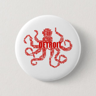 Chapa Redonda De 5 Cm Detroit Octopus