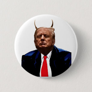 Chapa Redonda De 5 Cm Devil J. Trump
