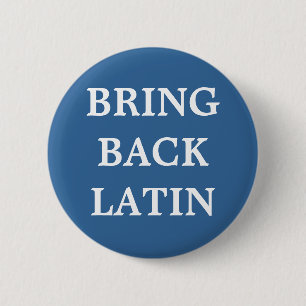 Chapa Redonda De 5 Cm Devolver placa latina