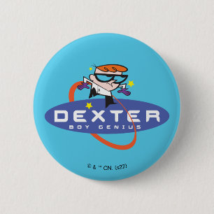 Chapa Redonda De 5 Cm Dexter "Boy Genius"