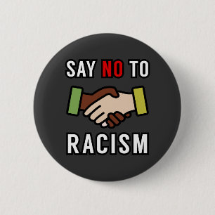 Chapa Redonda De 5 Cm Di No Al Racismo