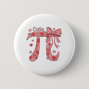 Chapa Redonda De 5 Cm Día Cutie Pi Coquette Mujeres Niñas Matemáticas 