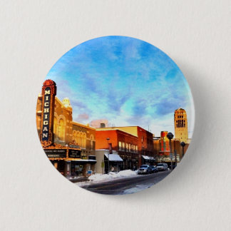 Chapa Redonda De 5 Cm Día de invierno en Ann Arbor