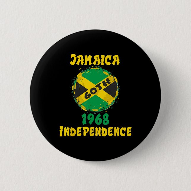 Chapa Redonda De 5 Cm Día de Jamaica 2023 61º (Anverso)