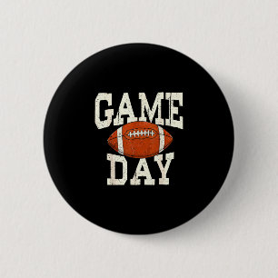 Chapa Redonda De 5 Cm Día de juego touchdown fútbol americano para hombr