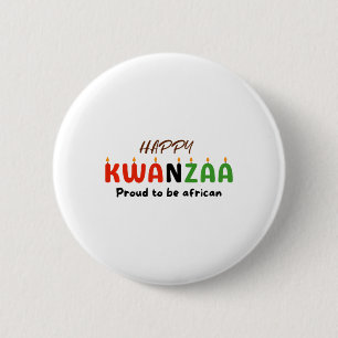Chapa Redonda De 5 Cm Día de Kwanzaa