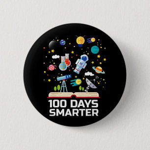 Chapa Redonda De 5 Cm Día De La Escuela 100 Días Libros Más Inteligentes