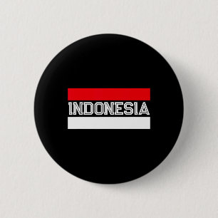 Chapa Redonda De 5 Cm Día de la Independencia de la Bandera en Indonesia