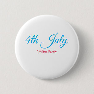Chapa Redonda De 5 Cm día de la independencia del 4 de julio añadir nomb