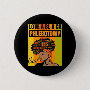 Chapa Redonda De 5 Cm Día de la Independencia Negra - Amo a una flebotom