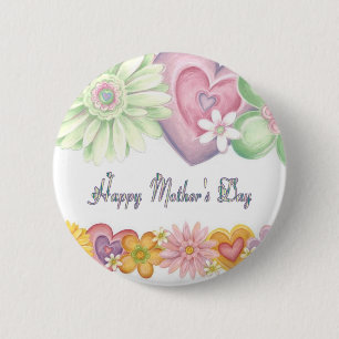 Chapa Redonda De 5 Cm Día de la Madre feliz