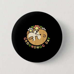Chapa Redonda De 5 Cm Día de la marmota Hombres Mujeres Retro Vintage 60