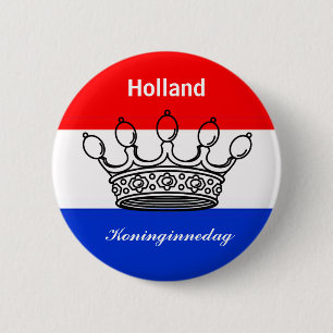 Chapa Redonda De 5 Cm Día de la Reina Holandesa (Koninginnedag)