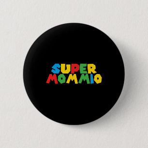 Chapa Redonda De 5 Cm Día de la Supermujer - Jugadora Mamá Para Madres D