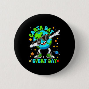Chapa Redonda De 5 Cm Día de la Tierra todos los días haciendo dabbing p