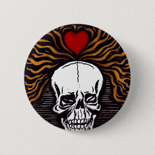 Chapa Redonda De 5 Cm Día de los Muertos