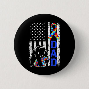 Chapa Redonda De 5 Cm Día de los Padres de la Bandera Americana