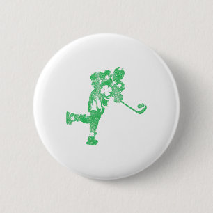 Chapa Redonda De 5 Cm Día de los Patrocinadores Hockey Niños irlandeses