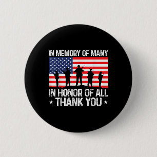 Chapa Redonda De 5 Cm Día De Los Veteranos En Honor De Todo Veterano Día