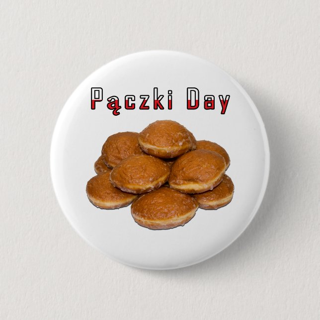 Chapa Redonda De 5 Cm Día de Paczki (Anverso)