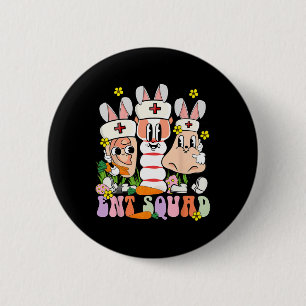 Chapa Redonda De 5 Cm Día de Pascua Otolaringología Ent Médico Enfermera