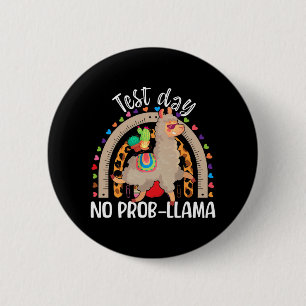 Chapa Redonda De 5 Cm Día de Prueba de Llama Mayo 2024 No Prob-llama Lla