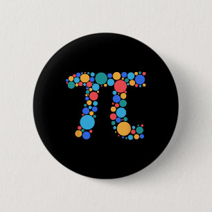 Chapa Redonda De 5 Cm Día de Punto del Día de las matemáticas del profes