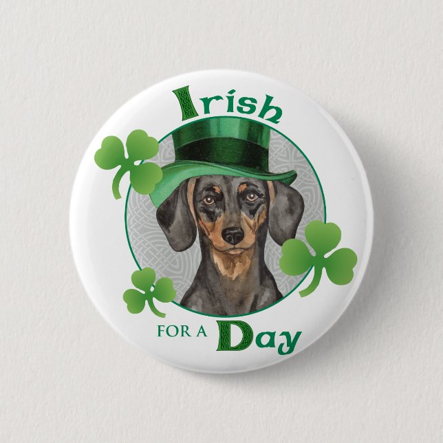 Chapa Redonda De 5 Cm Día de San Patricio (Anverso)