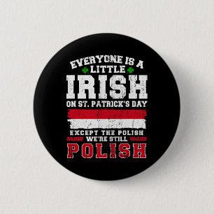 Chapa Redonda De 5 Cm Día de San Patricio irlandés polaco Shenanigans po