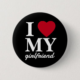 Chapa Redonda De 5 Cm Día de San Valentín Amo A Mi Novia | Novio