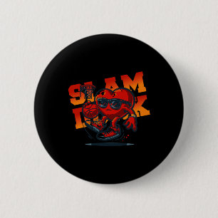 Chapa Redonda De 5 Cm Día de San Valentín Corazón Bysketbyll Slam Dunk H