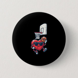 Chapa Redonda De 5 Cm Día de San Valentín Corazón Sketll Lindo Niños Peq