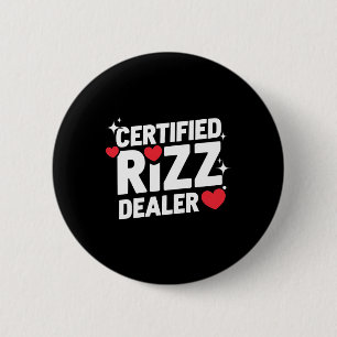 Chapa Redonda De 5 Cm Día de San Valentín divertido Distribuidor de Rizz