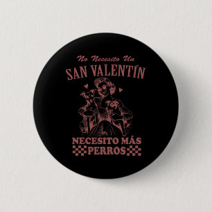 Chapa Redonda De 5 Cm Día de San Valentín Español Saltar San Valentín Ne