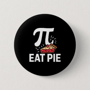 Chapa Redonda De 5 Cm Día del Pi 14 de marzo Tarta de comida divertida r