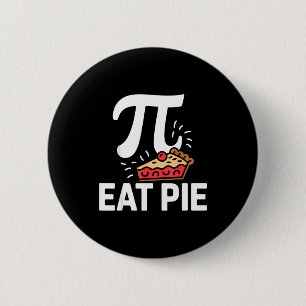 Chapa Redonda De 5 Cm Día del Pi 14 de marzo Tarta de Nerd de Matemática