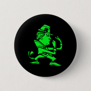 Chapa Redonda De 5 Cm Día divertido de San Patricio de Trump St. Paddy's