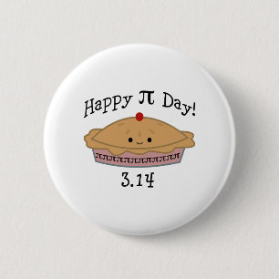 Chapa Redonda De 5 Cm ¡Día feliz lindo del pi!
