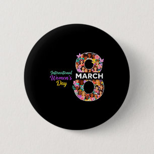Chapa Redonda De 5 Cm Día internacional de la mujer 8 marzo 2026 empoder