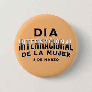 Chapa Redonda De 5 Cm Día Internacional de la Mujer   Día de la Mujer