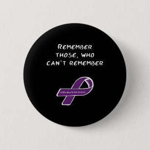 Chapa Redonda De 5 Cm Día Mundial de la Enfermedad del Alzheimer