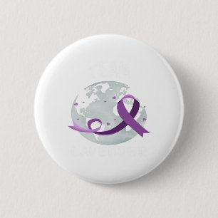 Chapa Redonda De 5 Cm Día Mundial del Cáncer Supervivientes y Guerreros 